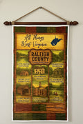 Raleigh County Quilted Wall Hanging