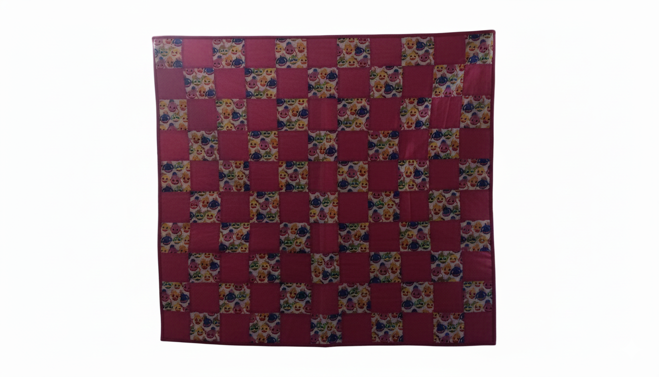 Pink Baby Shark Quilt