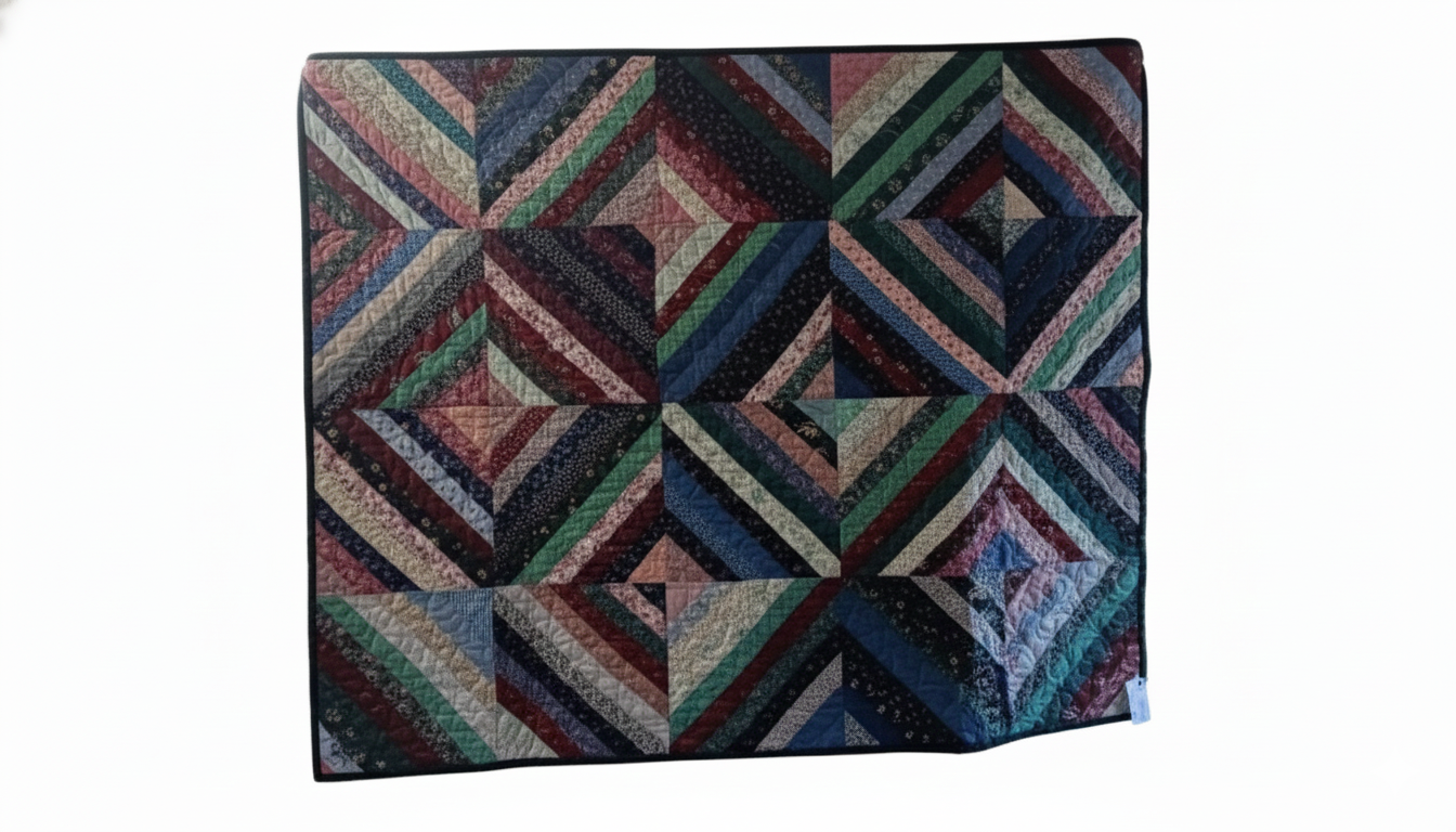 Green Quilted Throw