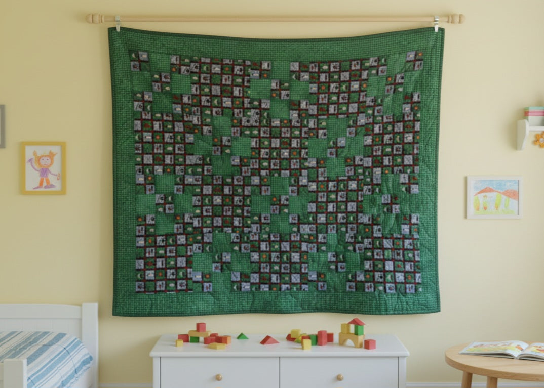 Green Ocean Themed Quilt