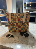 Where the Heart is 8 pocket organizer tote bag