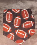 Medium Dog Collar-Football Print