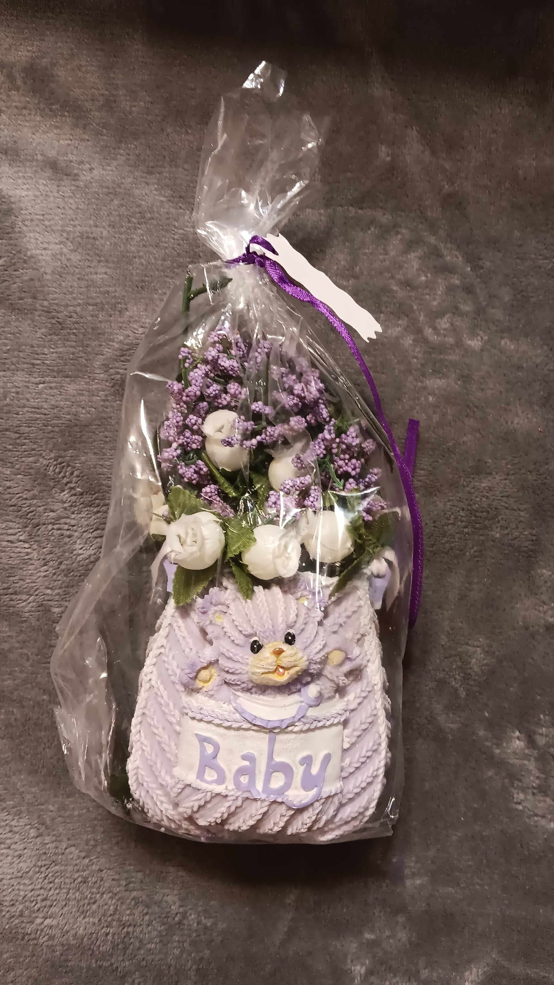 Purple Baby gift arrangement