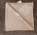Cream Handkerchief with white flower