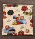 Country Print coasters, set of 6