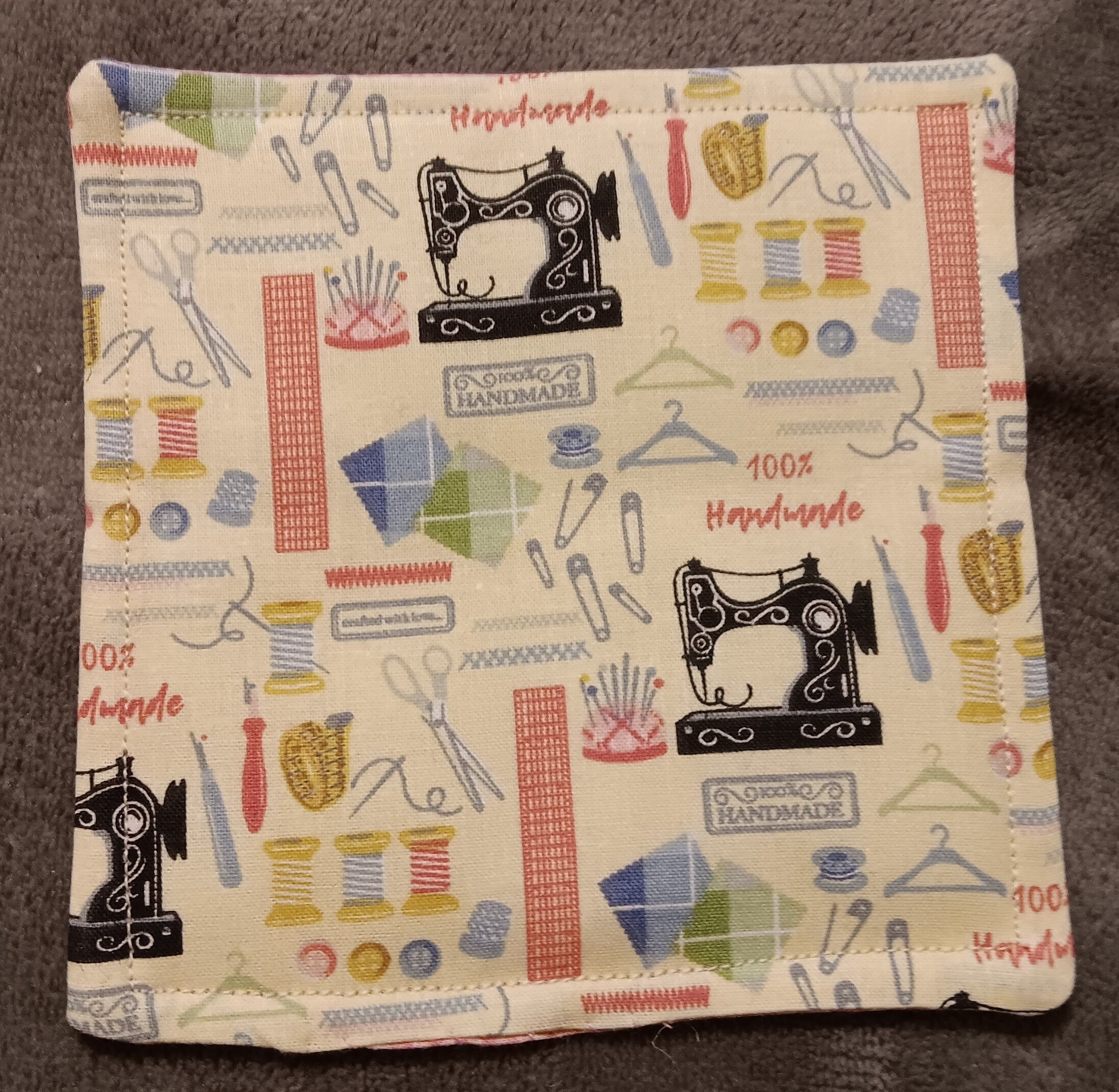 Sewing Machine print coasters, set of 4