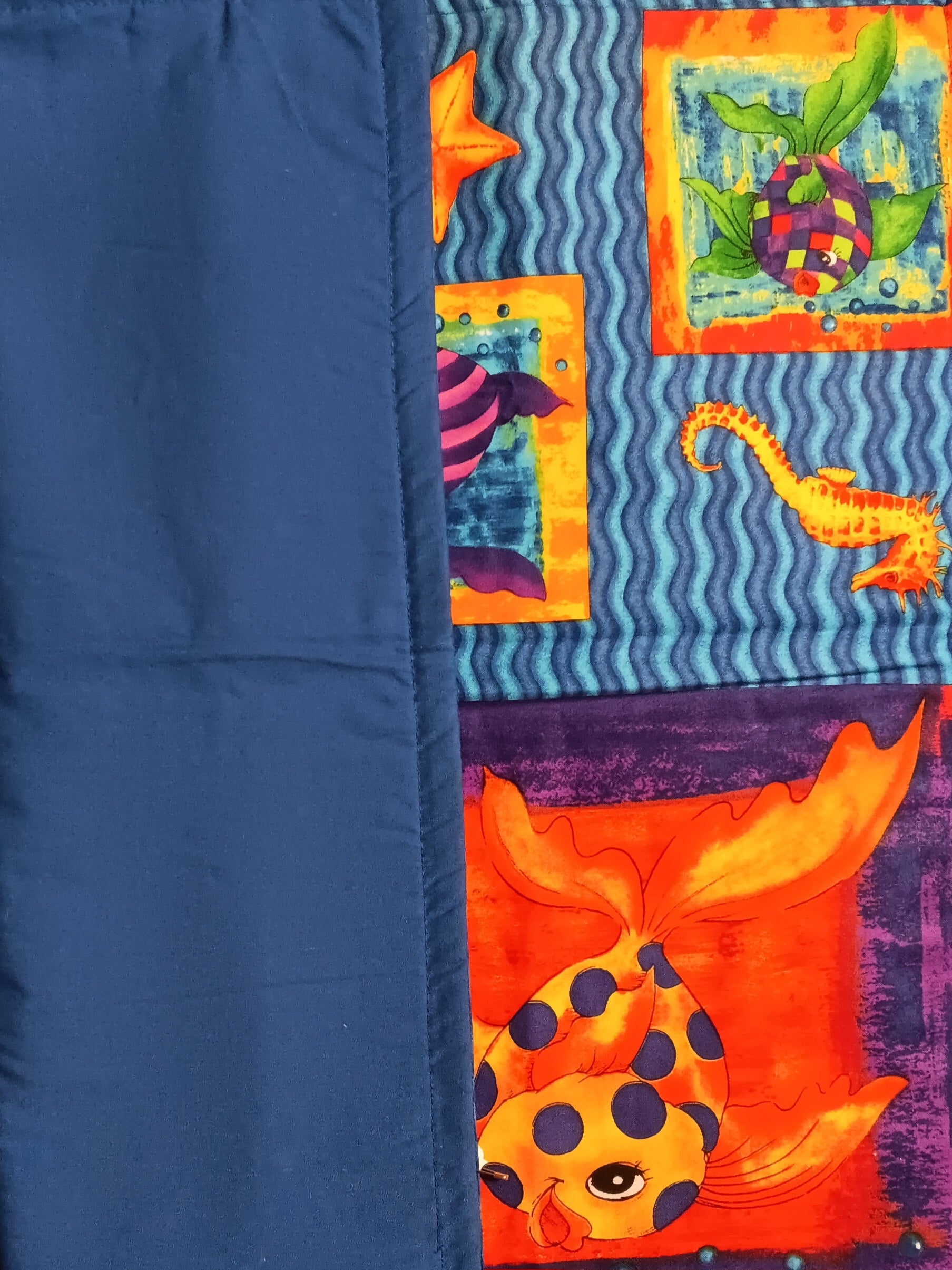 Blue Marine Life Quilt