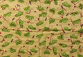 Yellow Turtle print baby doll quilt