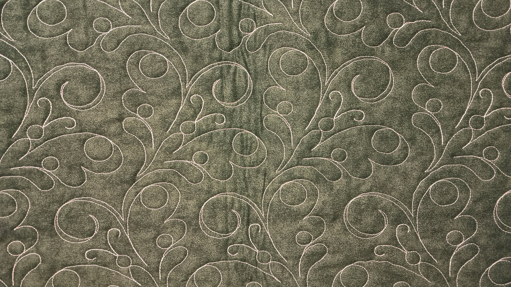 Green Quilted Throw