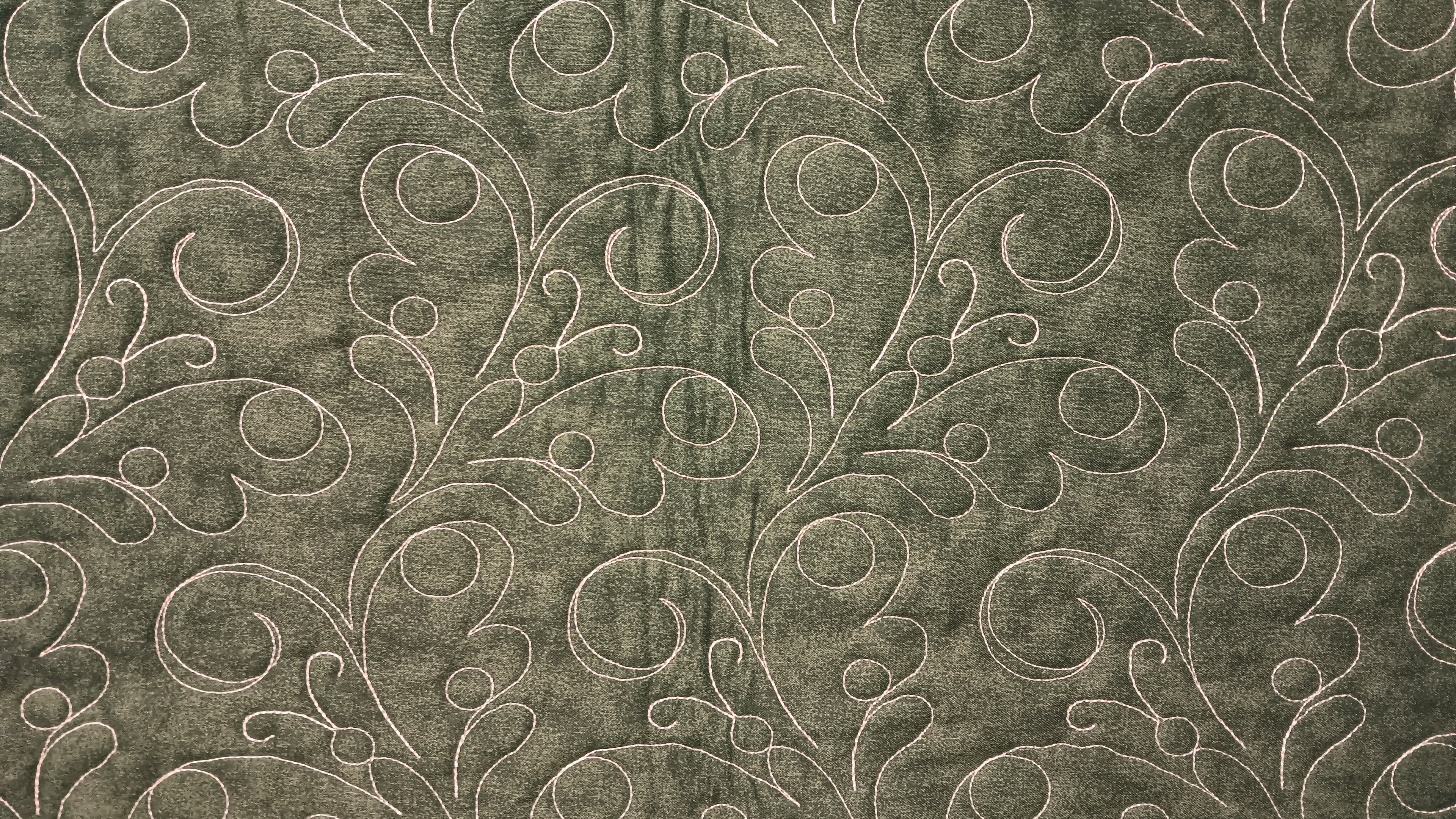 Green Quilted Throw
