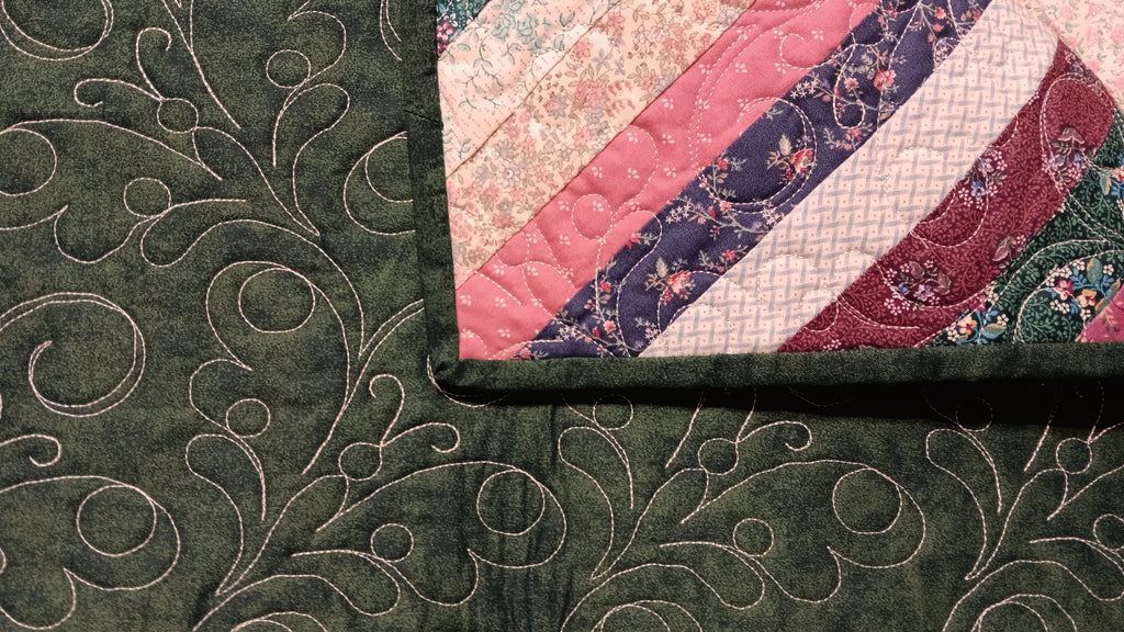 Green Quilted Throw