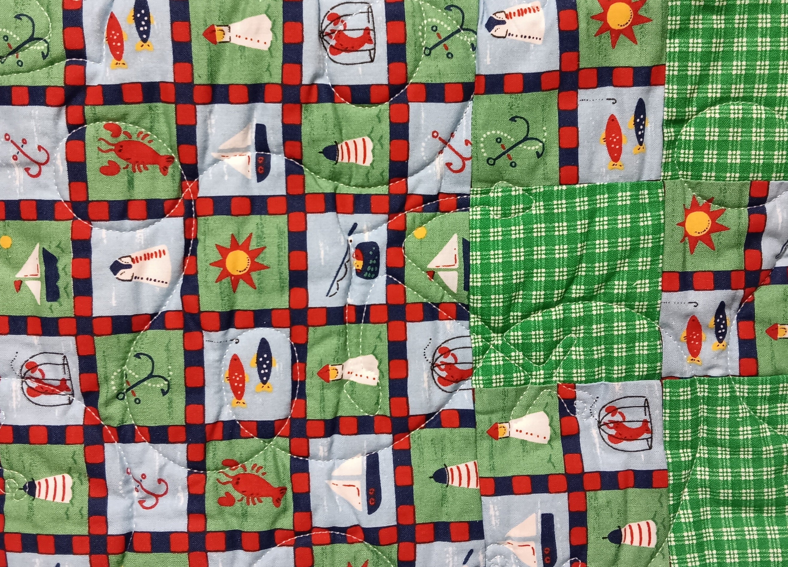 Green Ocean Themed Quilt