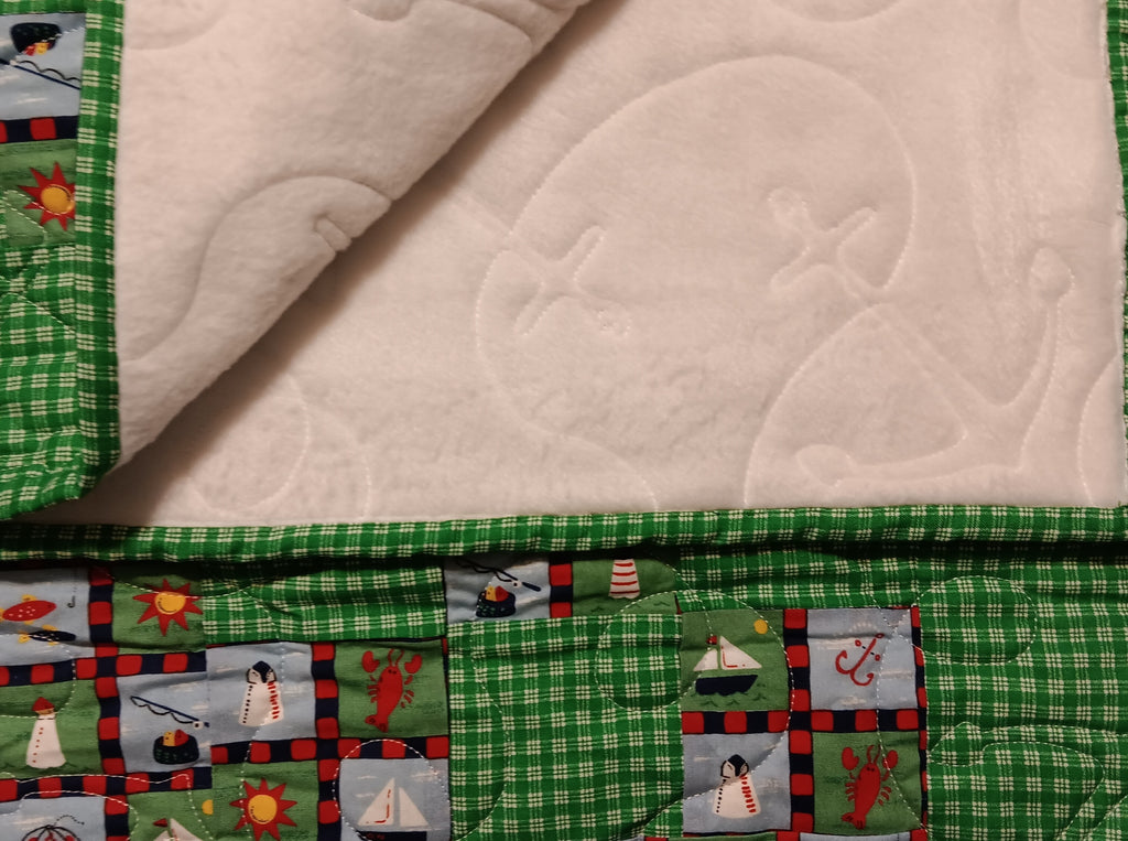 Green Ocean Themed Quilt