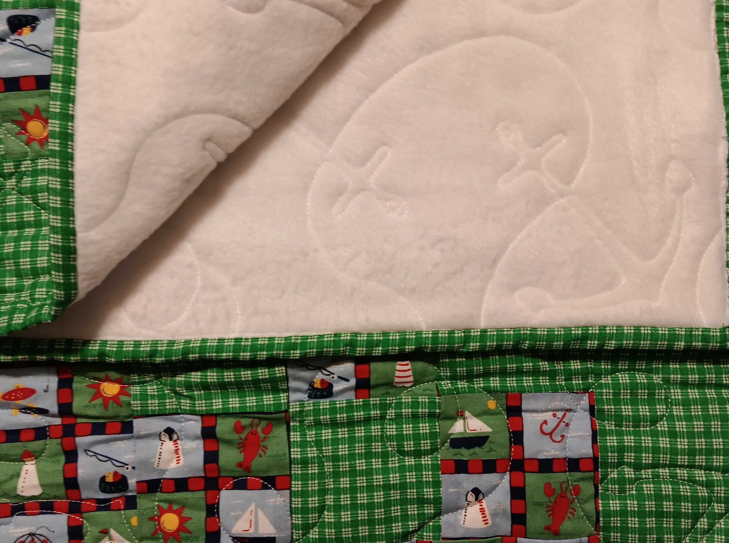 Green Ocean Themed Quilt