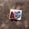 ABC wooden pin