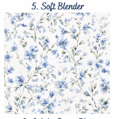 Blue Ridge Floral Cross Back Reversable Apron