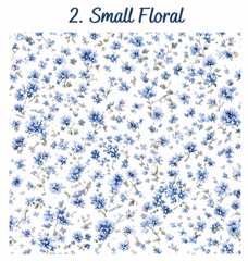 Blue Ridge Floral Cross Back Reversable Apron