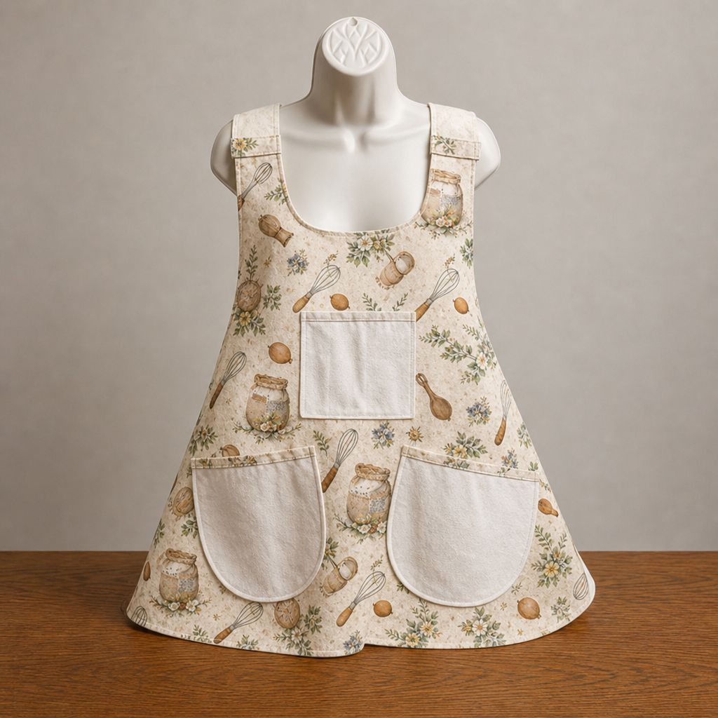 Annie Cross Back Reversable Apron
