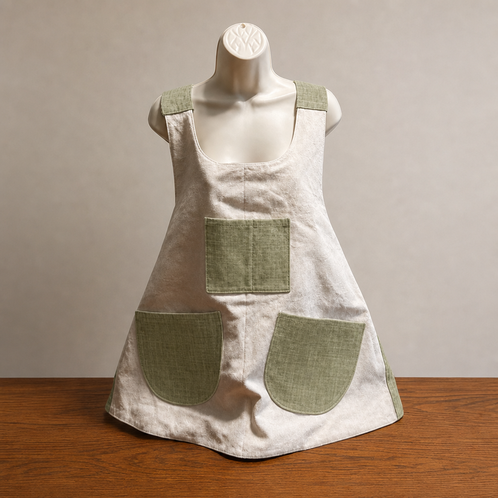 Ginger Cross Back Reversable Apron