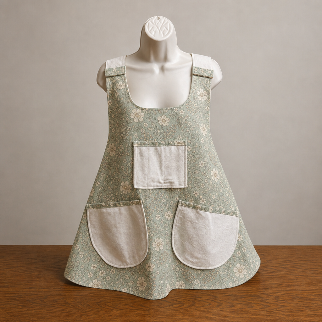 Kaitlin Cross Back Reversable Apron