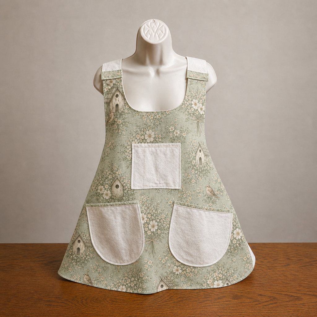 Kaitlin Cross Back Reversable Apron