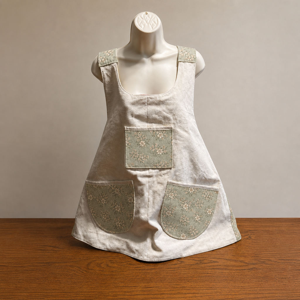 Kaitlin Cross Back Reversable Apron