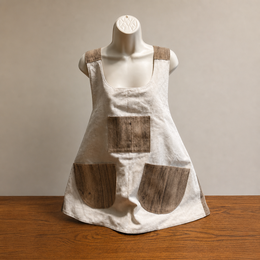 Whispering Mountains Cross Back Reversible Apron