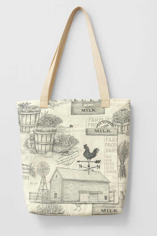 Farmhouse Mini Market Tote