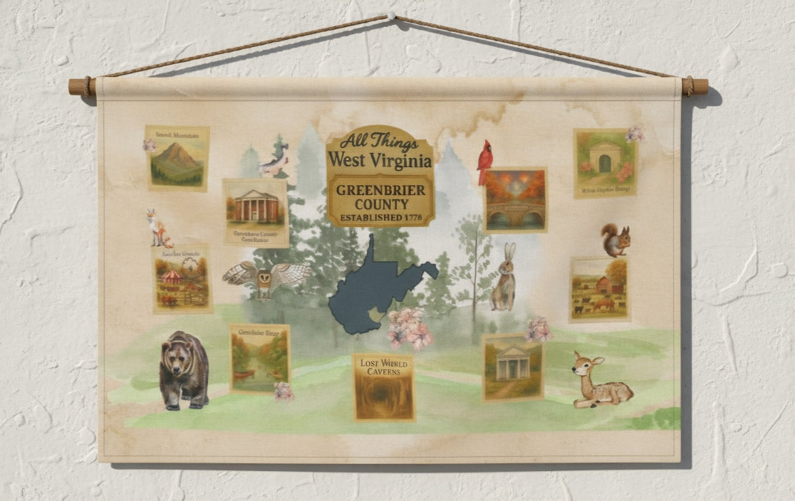 Greenbrier County Quilted Wall Hanging
